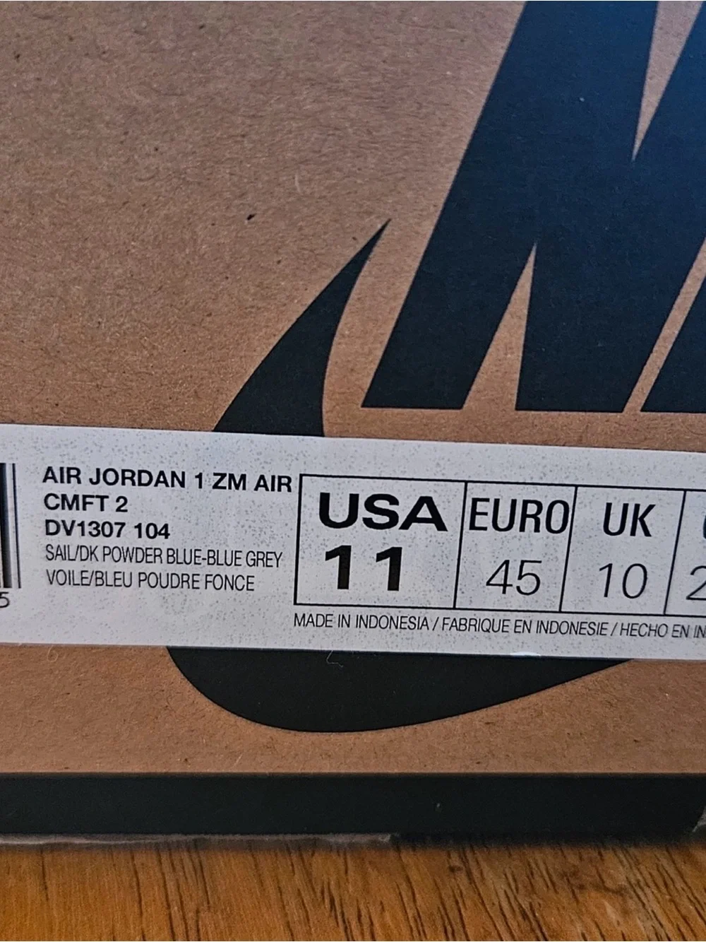 Jordan 1 High Zoom Air CMFT 2 (Dark Powder Blue)